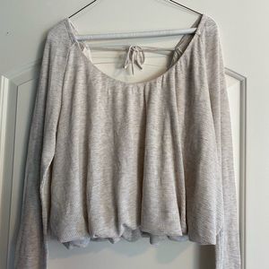 Free People Cream long sleeve sweater